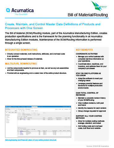 Acumatica Payroll Datasheet