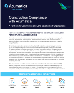 Compliance in Construction with Acumatica