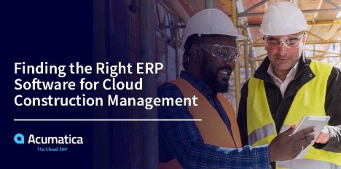 Finding the Right ERP software for cloud construction management